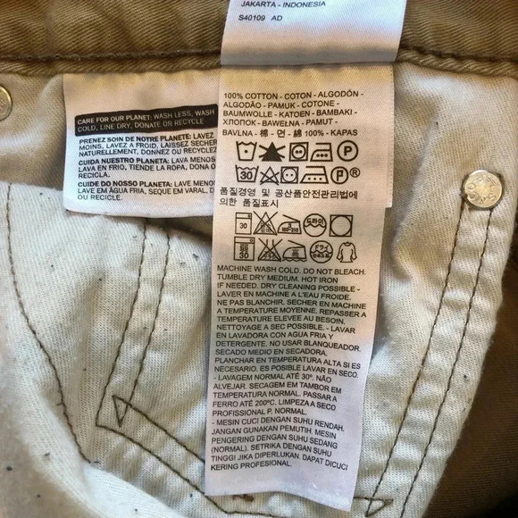 Levi’s 541 Athletic Taper Fit 5 Pocket Twill Tan Khaki Pant Size 40 - Picture 7 of 13